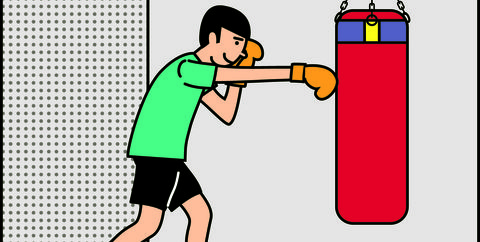 Punching bag, Cartoon, Sports equipment, Clip art, Strike, 