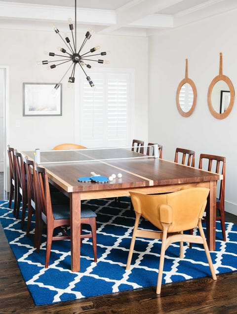 dining table, ping pong table