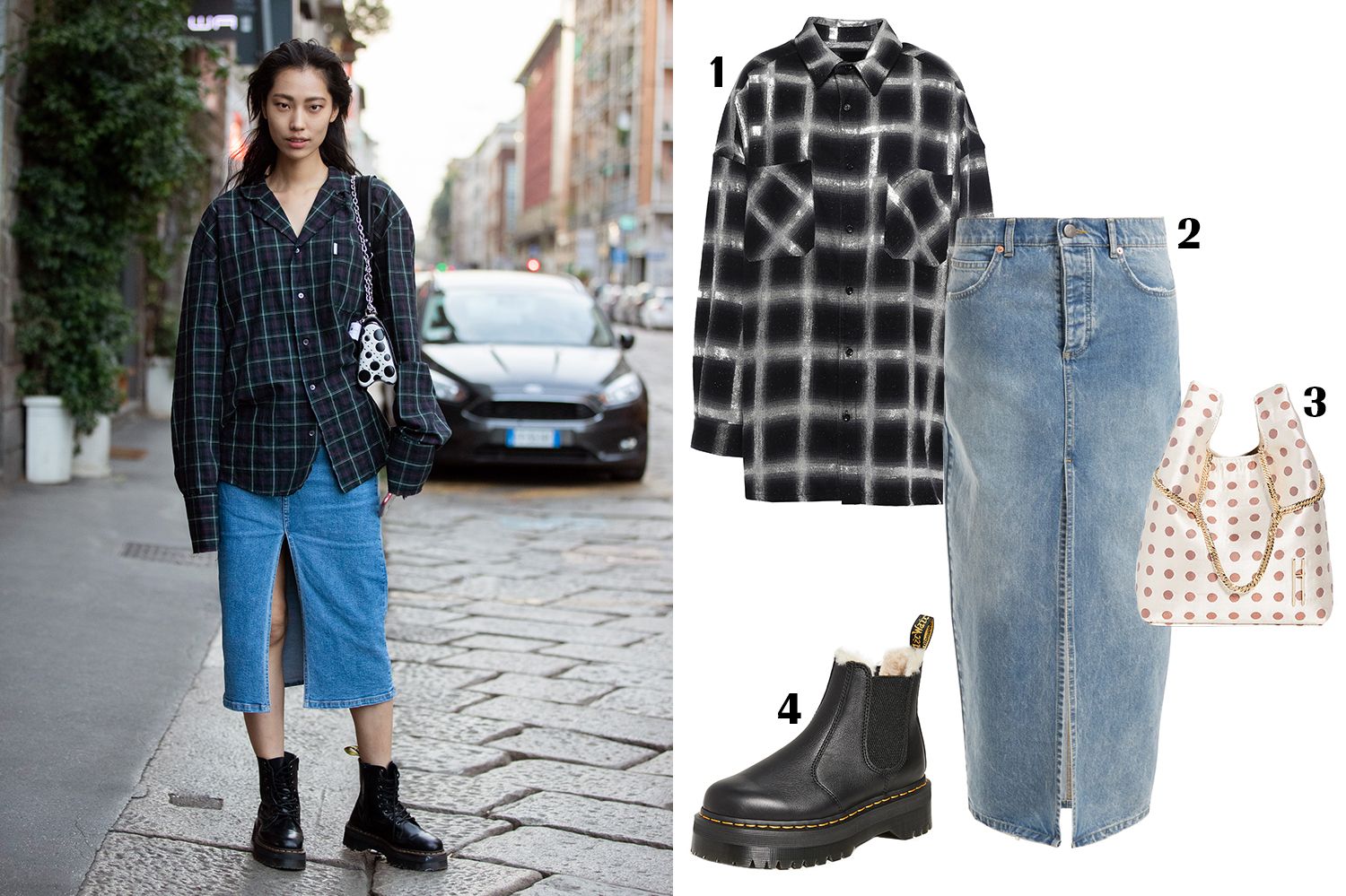 grey flannel shirt outfit