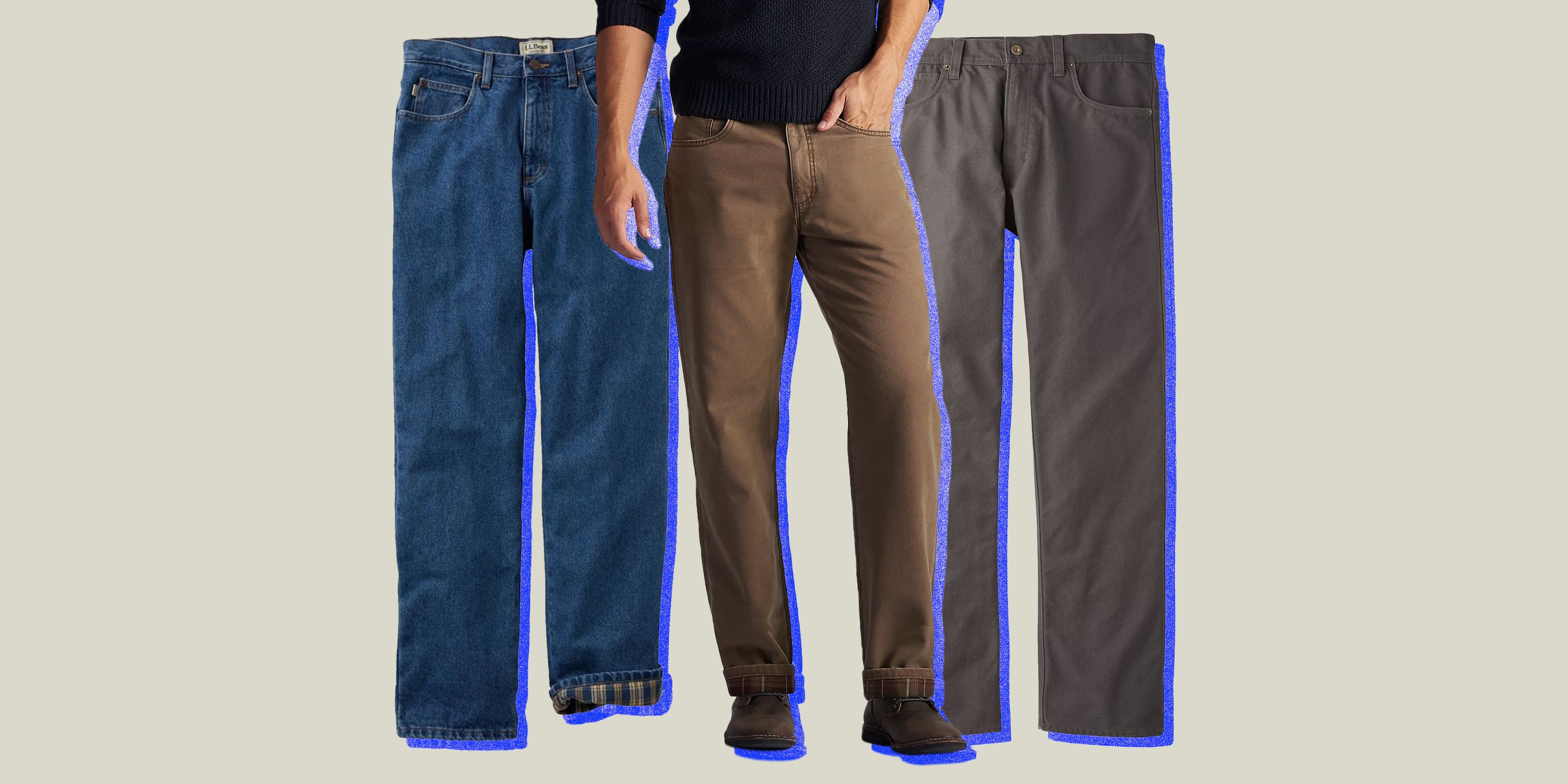 Mens Flannel Lined Jeans Pants Jackets and More