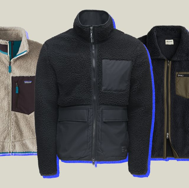 collage of three fleece jackets