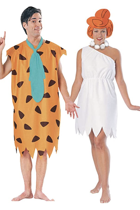 couples halloween costumes fred and wilm flinstone
