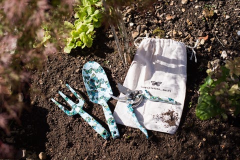 Floral Garden Tool Set In Gift Bag