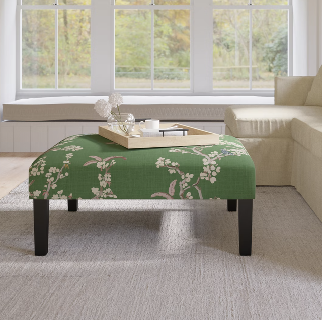 10 Chic Ottoman Coffee Tables That Ll, Fabric Ottoman Coffee Table Tufted