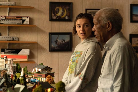 florence pugh morgan freeman a good person