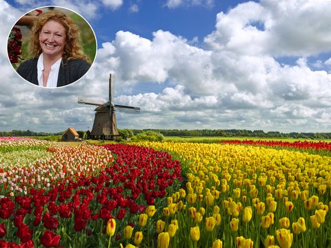 join charlie dimmock on a tour of holland during the floriade expo