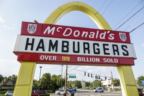 florida, winter haven, mcdonalds hamburgers vintage sign