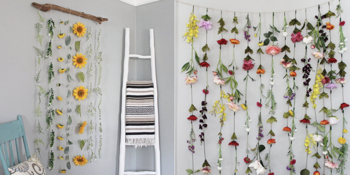 Flower Wall Garlands Are Trending On Pinterest And You Can Diy Your Own