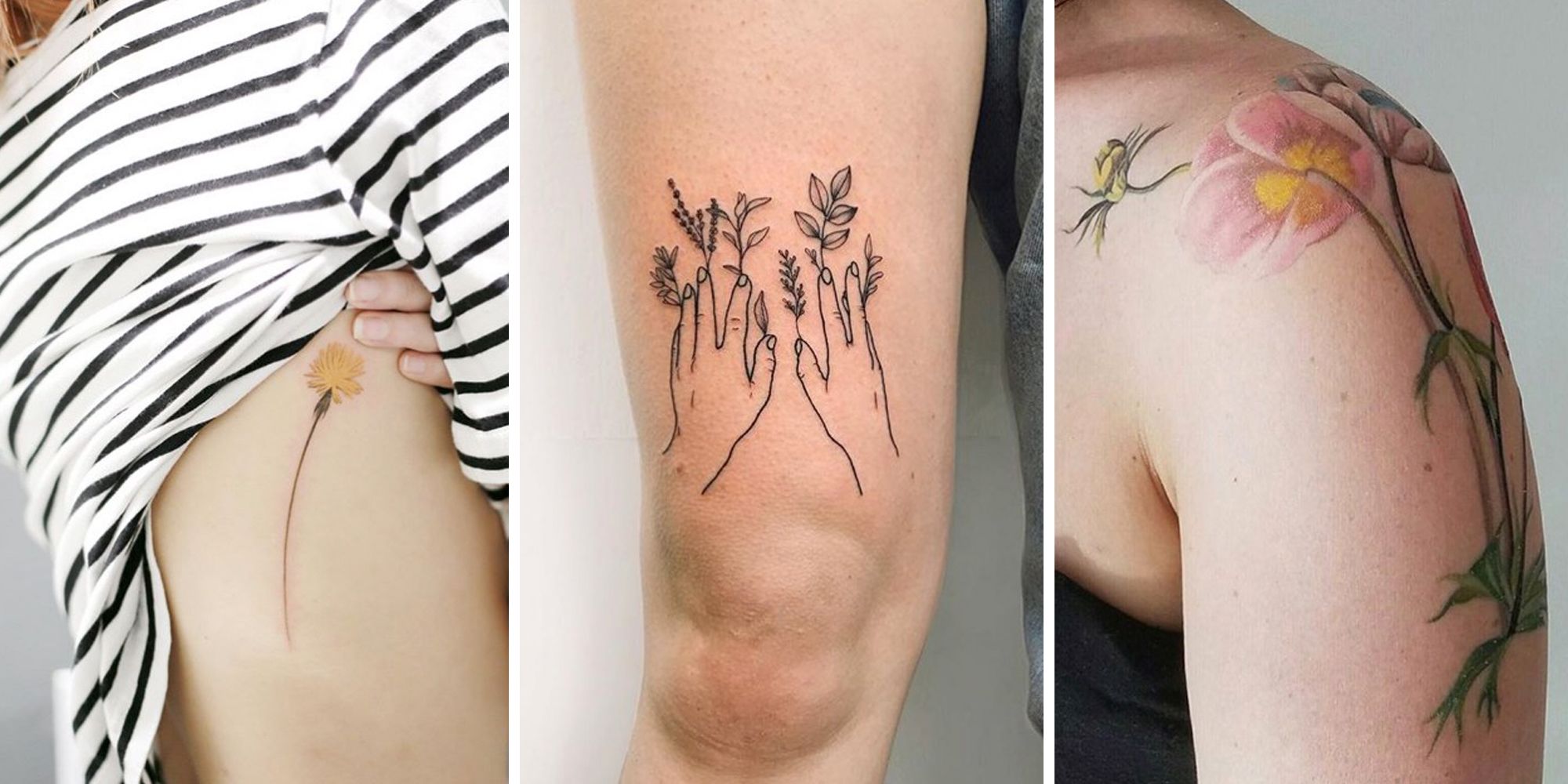 16 Delicate Flower Tattoos Flower Tattoo Ideas Inspiration