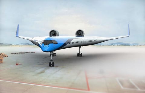 V字革新のklmオランダ航空 新時代を切り開く 翼の中に乗客席がある旅客機 V字革新のklmオランダ航空 新時代を切り開く 翼の中に乗客席がある旅客機