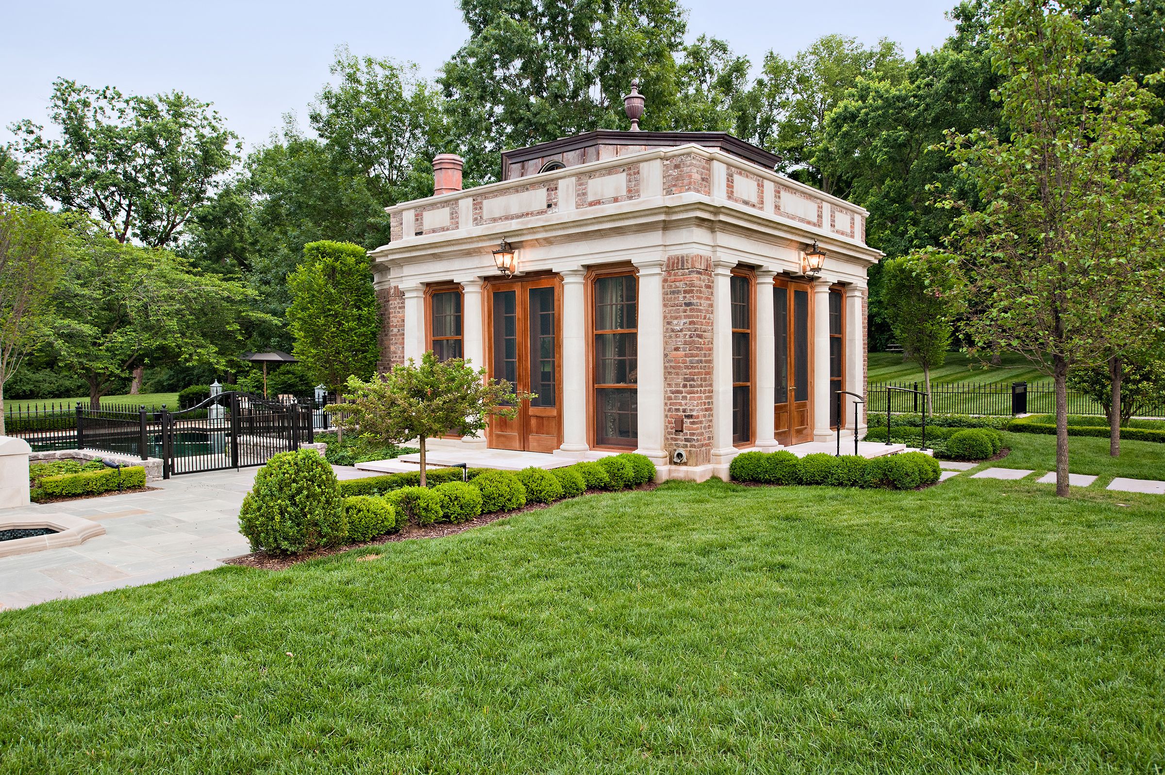 Fancy Upscale Pool House Million Dollar Garden Folly In Nashville