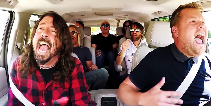 Foo Fighters se sintieron incómodos en el programa Carpool Karaoke