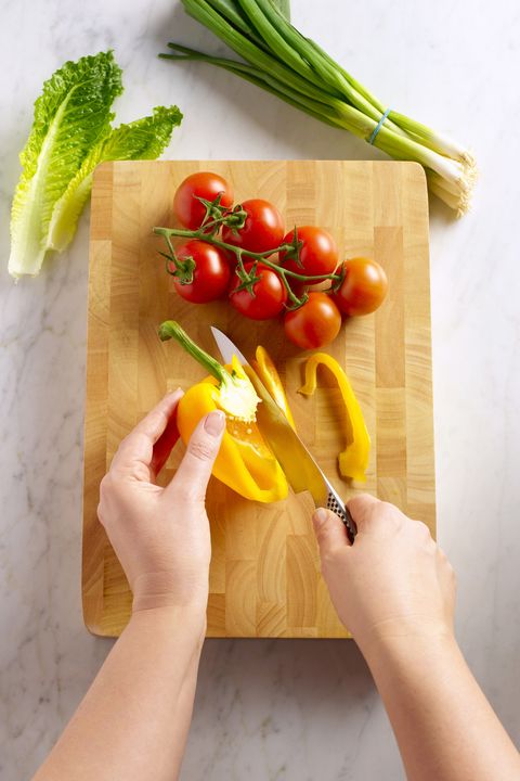 food preparation on chopping board