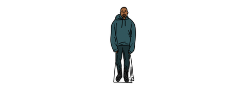illustration of kanye west