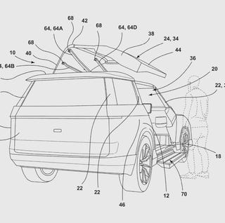a line drawing of a car diagram