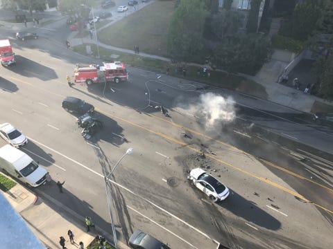 Ford GT Destroyed in Devastating Multi-Car Wreck in Los Angeles | Ford ...