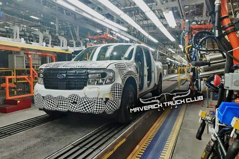 ford maverick leaked production shot