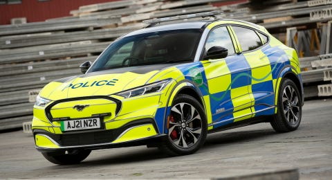 El Ford Mustang Mach E Esta Listo Para Entrar En La Policia Britanica El Ford Mustang Mach E Esta Listo Para Entrar En La Policia Britanica