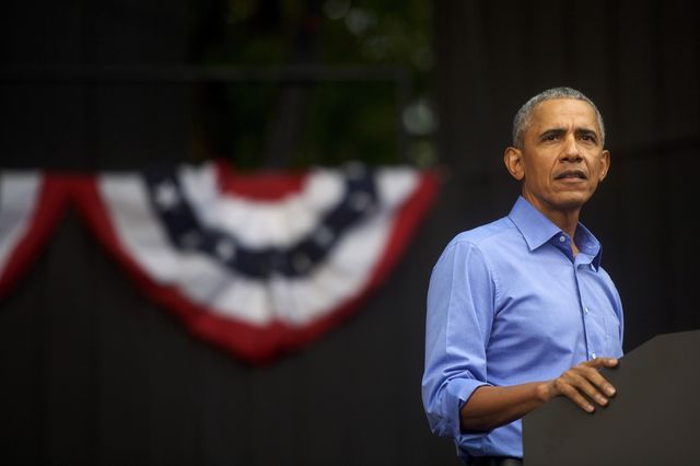 barack obama attends campaign rally for pennsylvania democrats in philadelphia