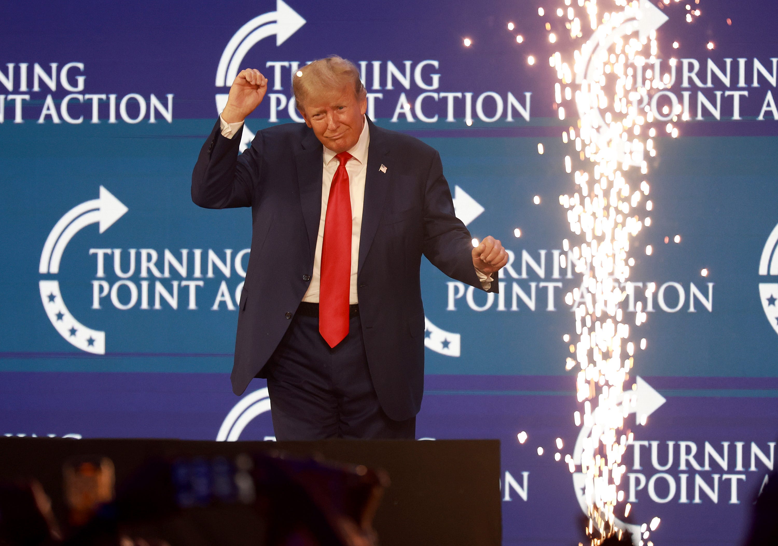 Trump Really Let His Freak Flag Fly at the Turning Point USA Conference