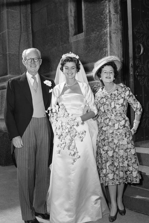 Jean Ann Kennedy with Her Parents on Her Wedding Day jean ann kennedy with her parents on her wedding day