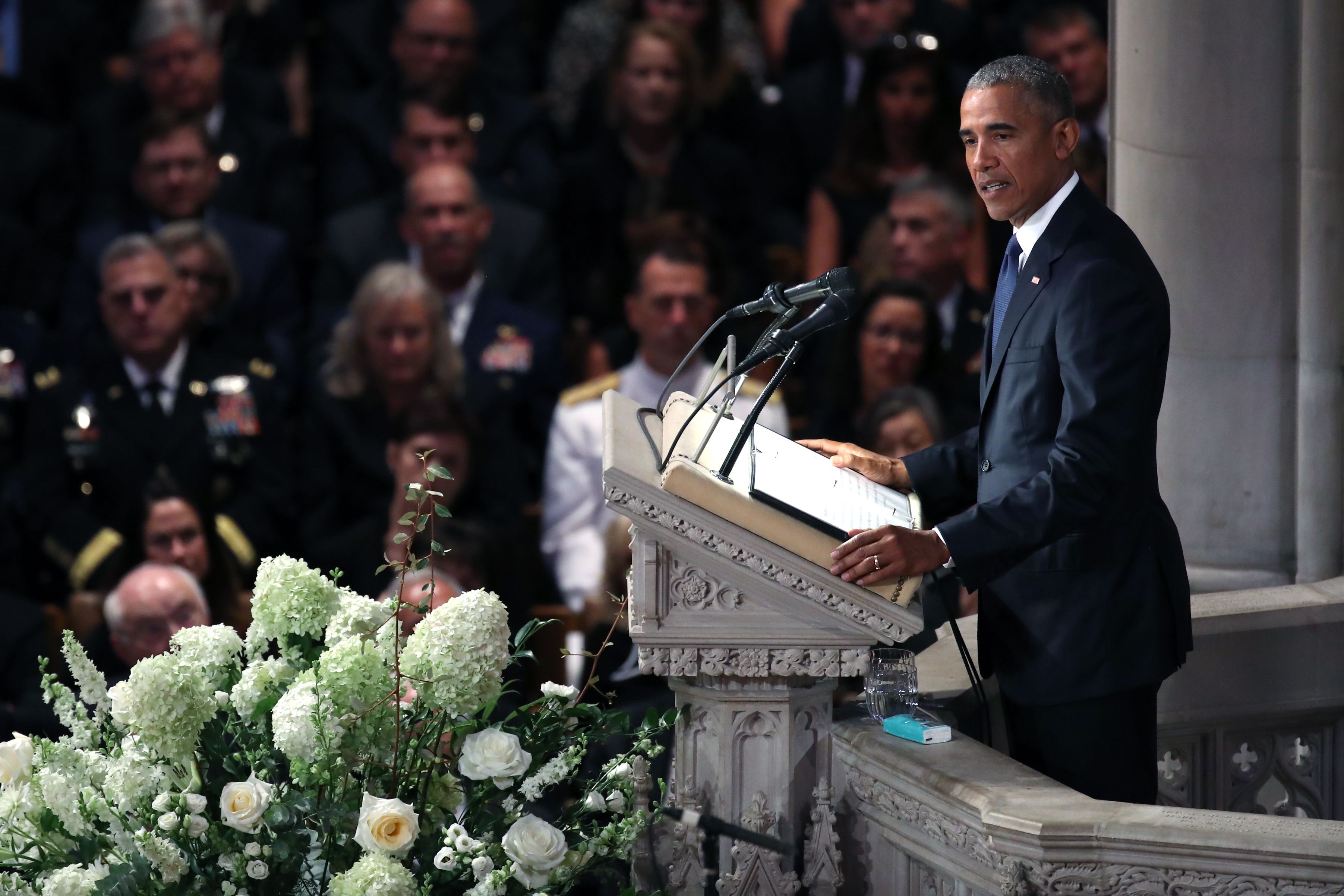 Barack Obama S Eulogy At John Mccain S Memorial Full Transcript Of Obama S Eulogy For John Mccain