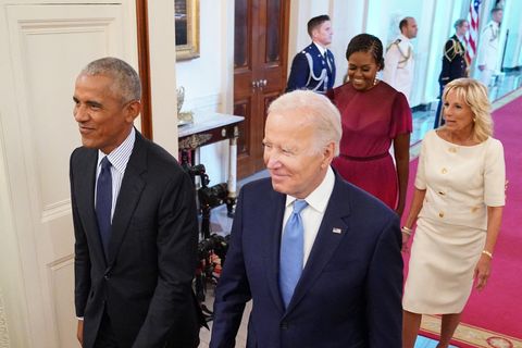 michelle and barack obama return to the white house