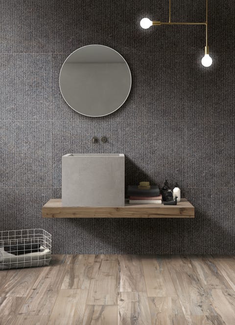 Grigio Rivestimenti Bagni Moderni Immagini