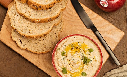 Receta: Hummus con jengibre y manzanas Crimson Snow Receta: Hummus con jengibre y manzanas Crimson Snow