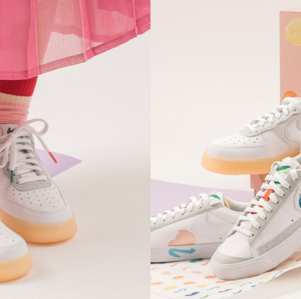 recomendar Peave Interesar Nike 新款聯名小白鞋會不會太美！與東京藝術家推出2款塗鴉球鞋連鞋盒都超可愛