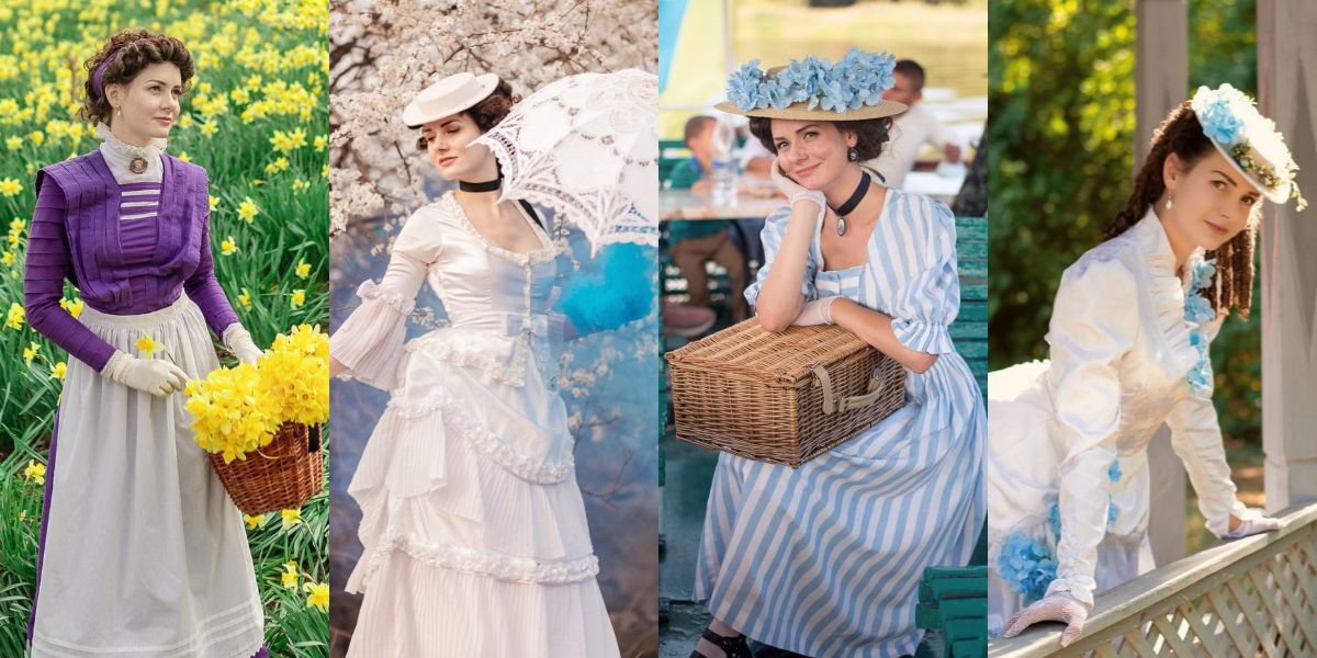 浪漫あふれる 19世紀のファッションで生活する女性が話題