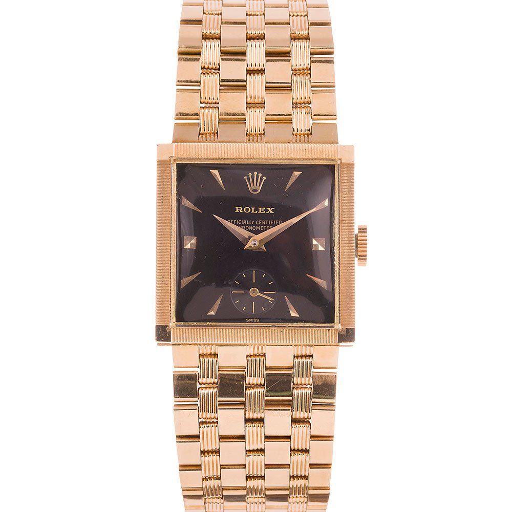 rolex women's square watch