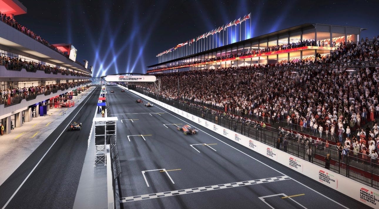 Latest Eye-Popping Renderings of F1 Las Vegas Grand Prix Circuit