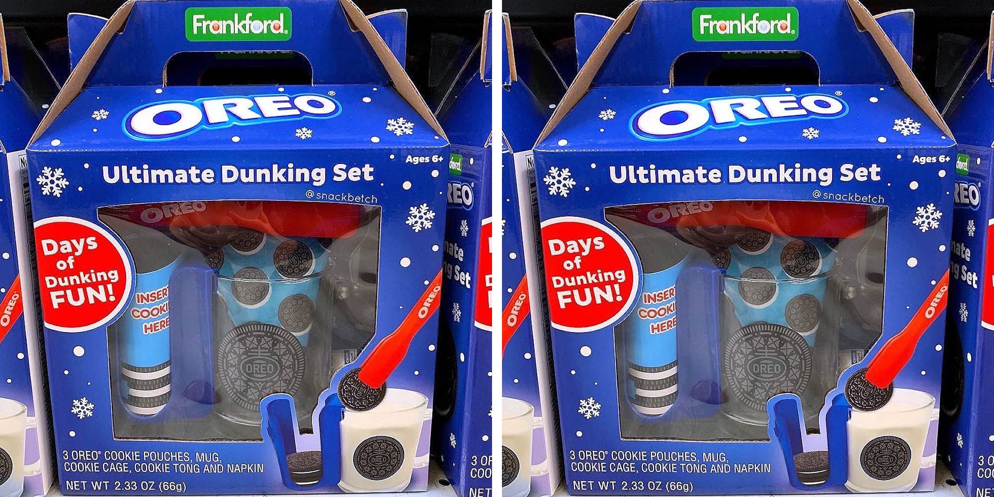 Oreo Dunking Dunk Set Cookie Cage Cookies & Tong Holiday Gift Set NEW