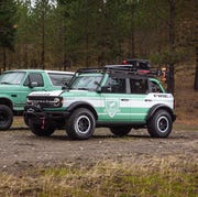 ford bronco® brand and filson, the rugged outdoor outfitter, join forces to celebrate wildland firefighters and support the national forest foundation, unveiling the bronco filson wildland fire rig concept and limited edition outdoor gear to help fund reforestation and forest preservation