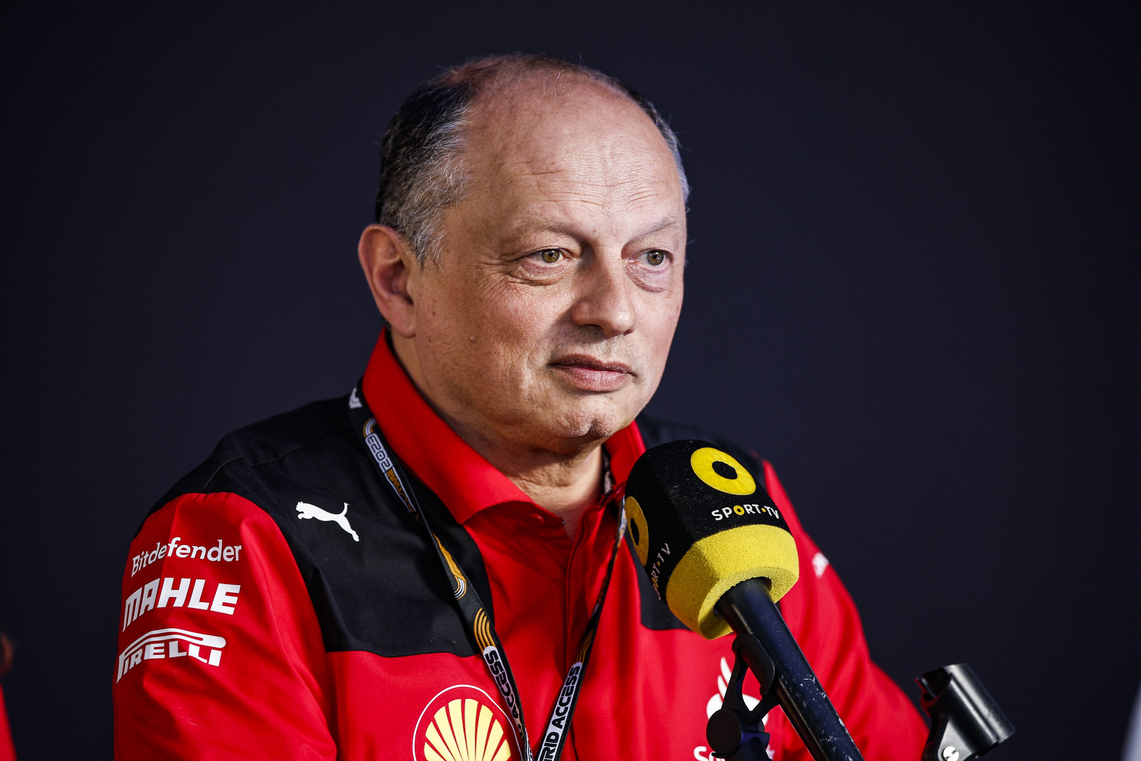 Fred Vasseur post-race interview discussing key aspects of Ferrari ...