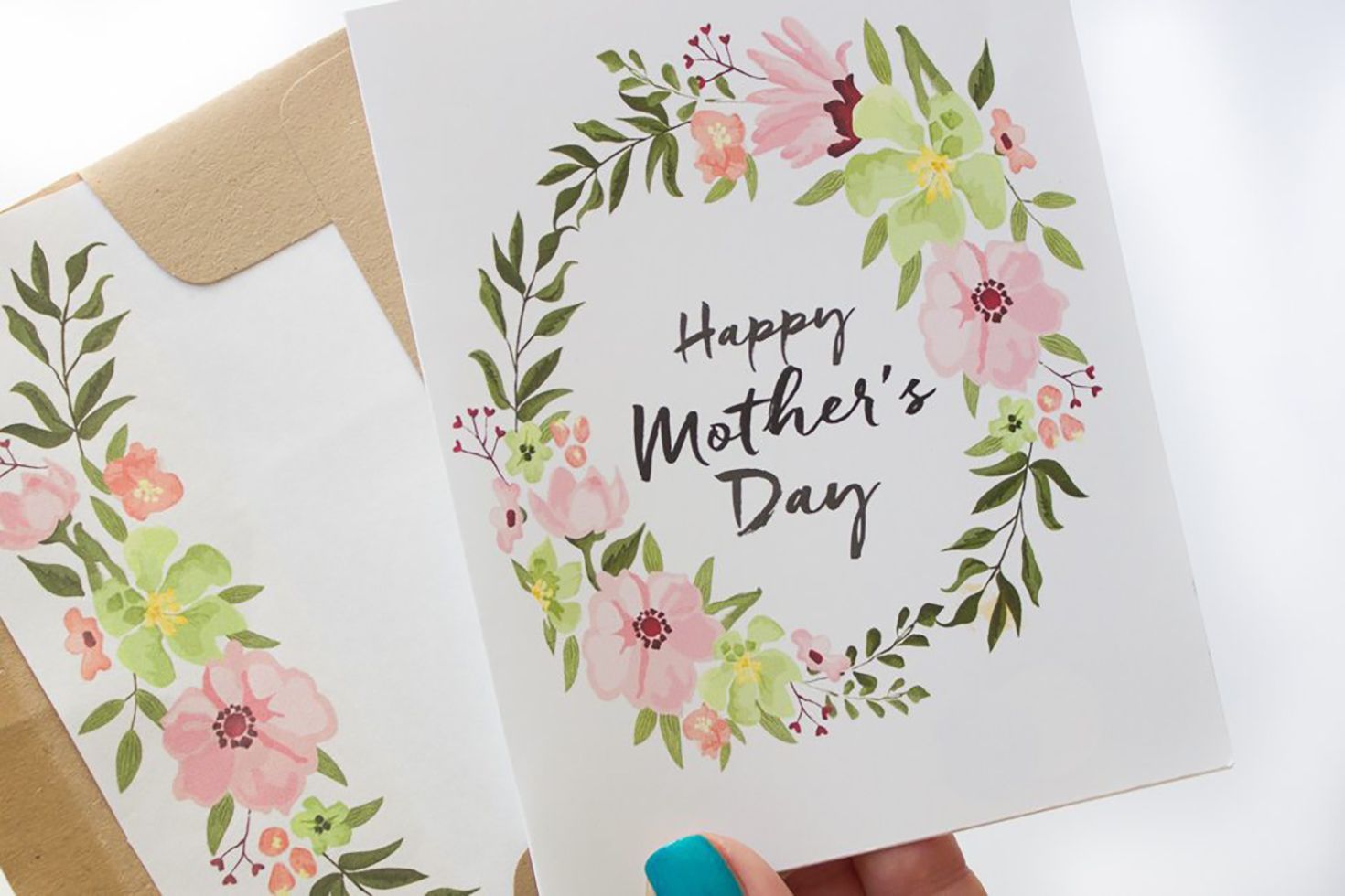 Customized Mothers Day card floral handmade Personalized Mothers Day Card To A Special Mom On Mothers Day Card Floral Mothers Day Card