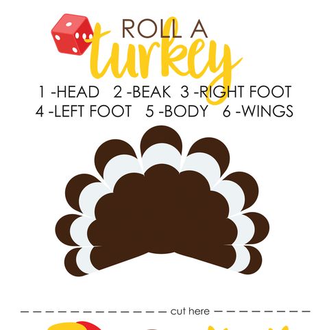 thanksgiving games roll a turkey game
