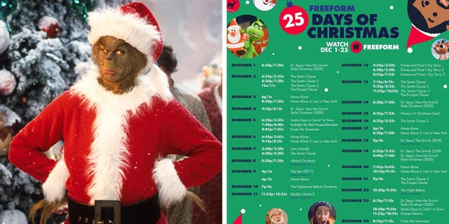 Freeform 25 Days Of Christmas 2022 Schedule Pdf Freeform's '25 Days Of Christmas' Schedule Will Keep You Glued To The Tv  This December