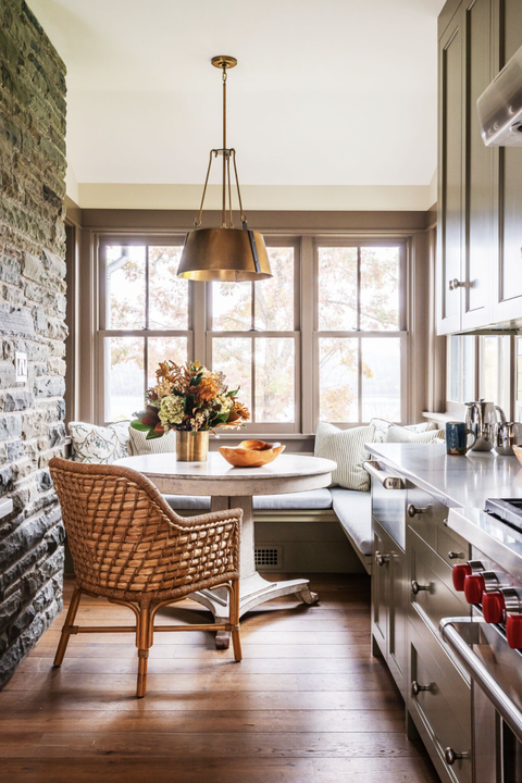 french country kitchen ideas brick wall