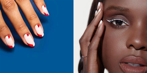 face, nail, skin, blue, nail polish, eyebrows, beauty, red, nail care, nose,