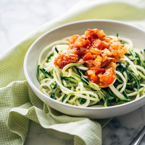 Fresh Zoodles with tomato sauce fresh zoodles with tomato sauce