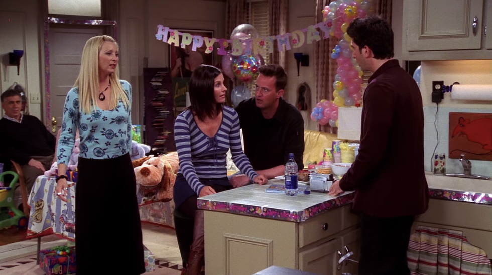 Baby Emma from Friends just responded to Chandler's 2020 joke