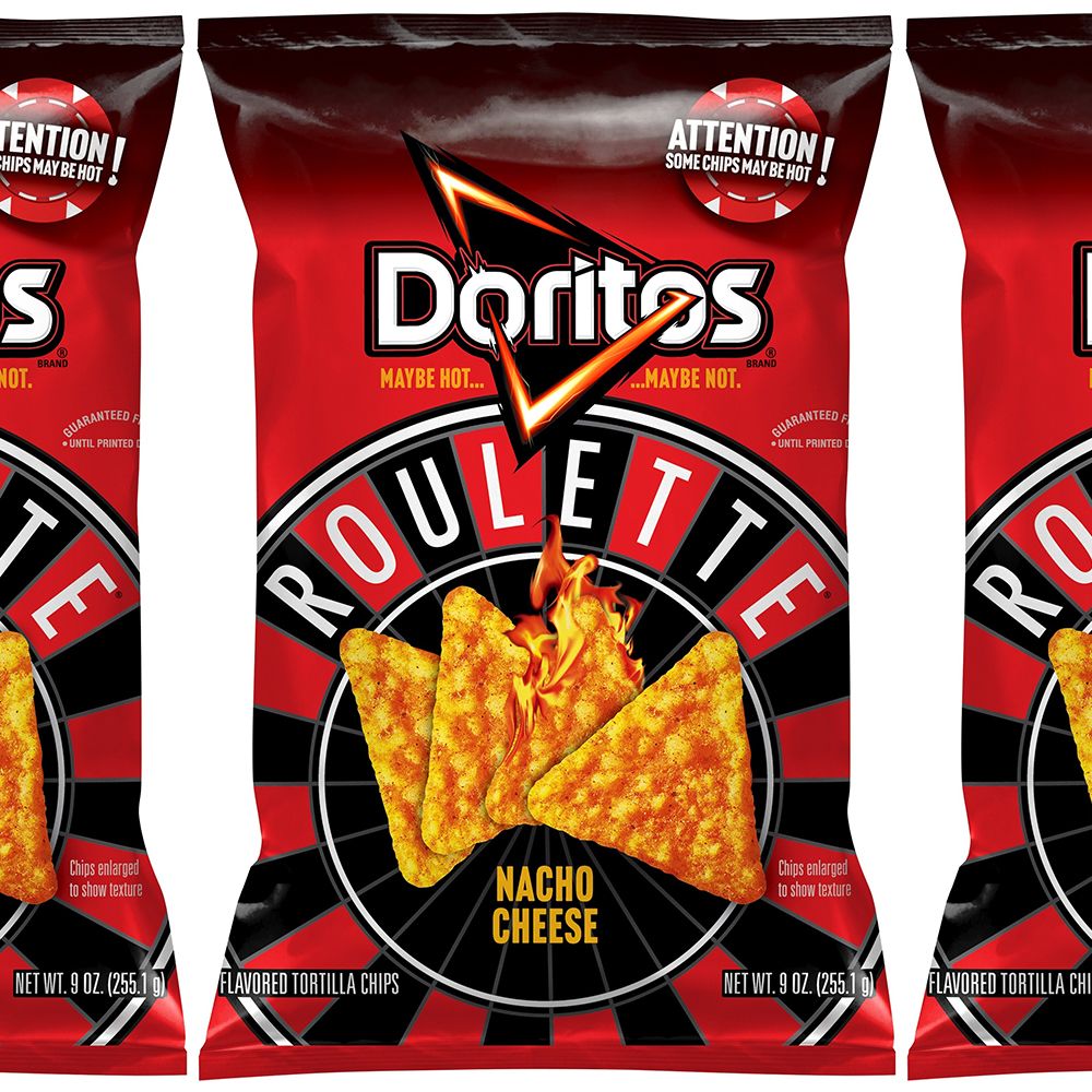 Doritos Roulette Bag Is Filled With Nacho Cheese Chips And Some Secret Fiery Hot Ones