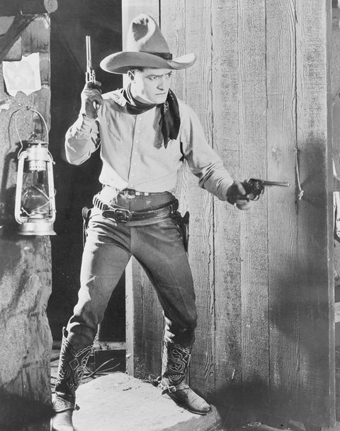 tom mix at the ready