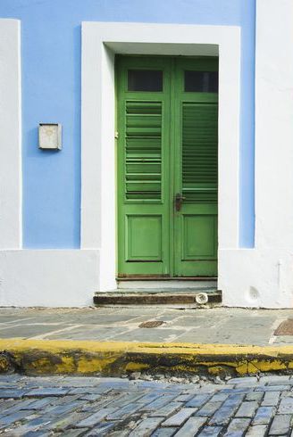 colorful front door