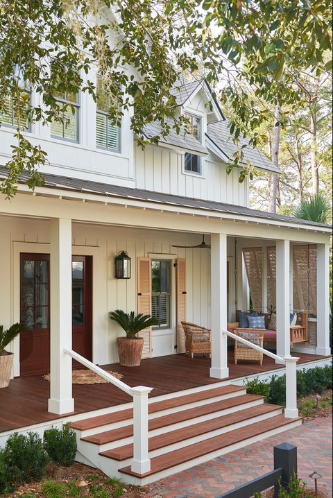 50 Charming Front Porch Ideas, Double Front Porch House Plans