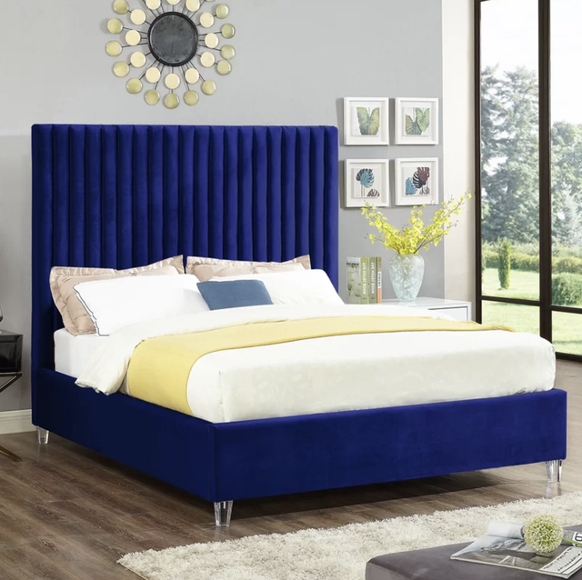fuiloro tufted upholstered low profile platform bed