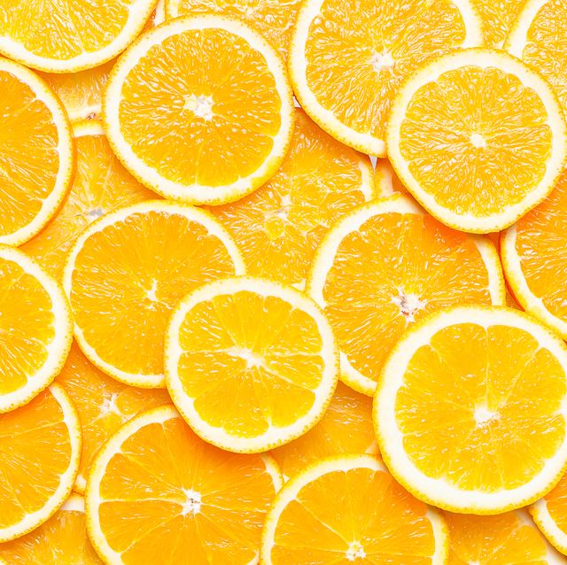 Full Frame Shot Of Orange Slices