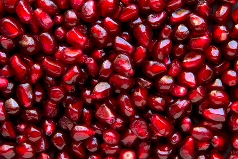 Full frame shot of pomegranate seeds